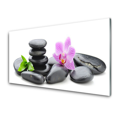 Vægpanel køkken Flower Zen Stones