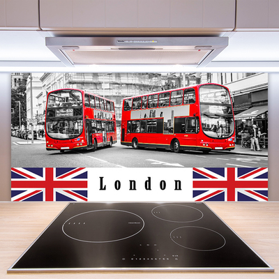 Stænkplade køkken London Bus Art