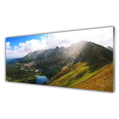 Stænkplade glas Mountain Meadow Landscape