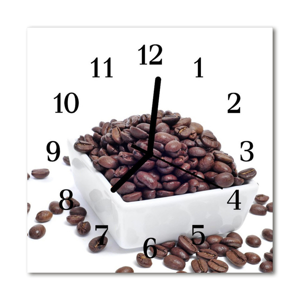 Firkantet glas vægu Kaffebønne