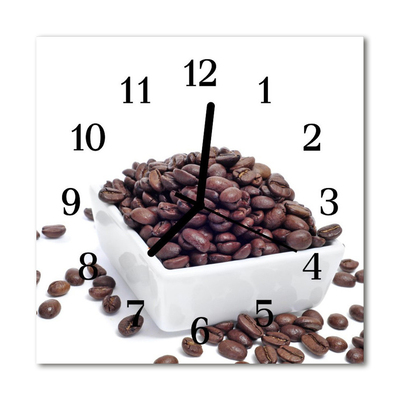 Firkantet glas vægu Kaffebønne