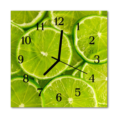 Firkantet vægur Lime