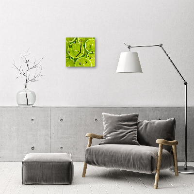 Firkantet vægur Lime