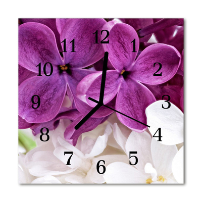 Firkantet glas vægu Blomster