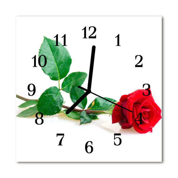 Firkantet glas vægu Rose