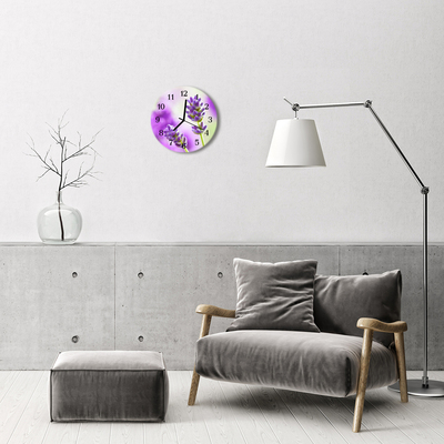Rundt vægur Lavendel