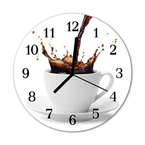 Rundt vægur Kaffe