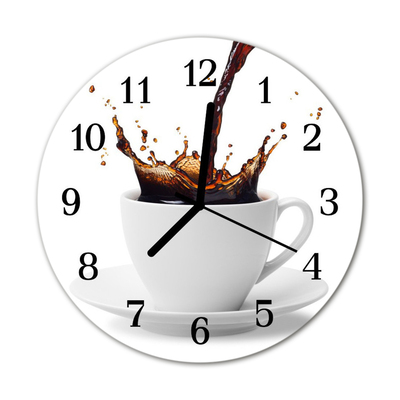 Rundt vægur Kaffe