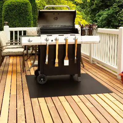 Grillunderlag rektangulær model i målene 100x70 cm
