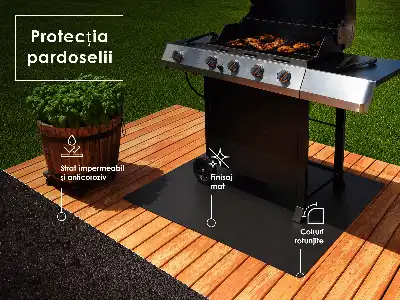 Grillunderlag rektangulær model i målene 100x70 cm