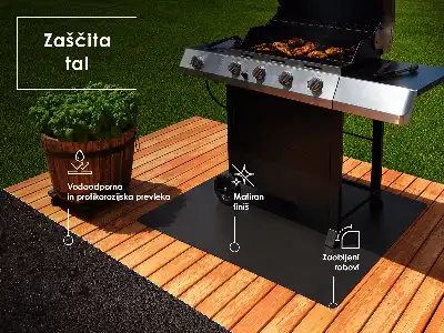 Grillunderlag rektangulær model i målene 100x70 cm