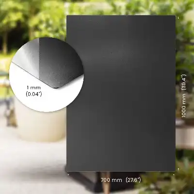 Grillunderlag rektangulær model i målene 100x70 cm