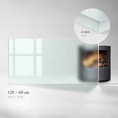 Glasplade til brændeovn Rektangulær semitransparent
