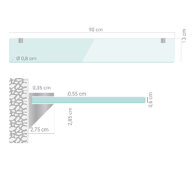 Glashylde transparent