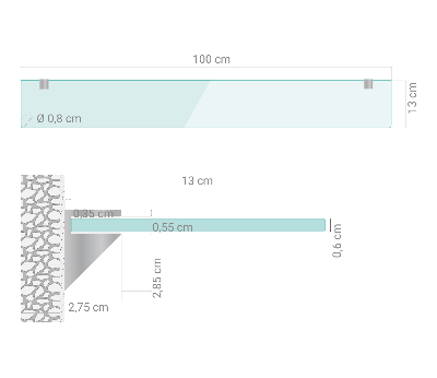 Glashylde transparent