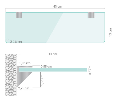 Glashylde transparent