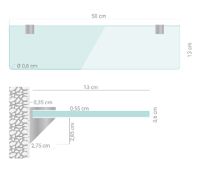 Glashylde transparent