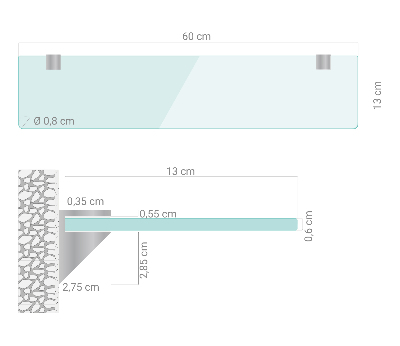 Glashylde transparent