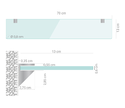 Glashylde transparent
