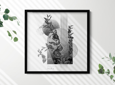 Sort Fotoramme 50x50 cm