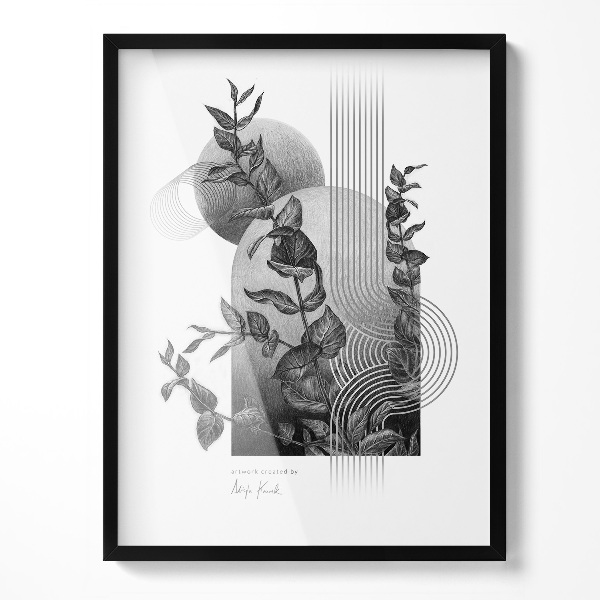 Sort Væghængt Fotoramme 60x80 cm