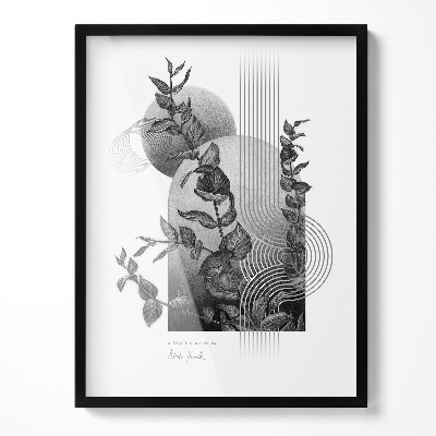 Sort Væghængt Fotoramme 60x80 cm