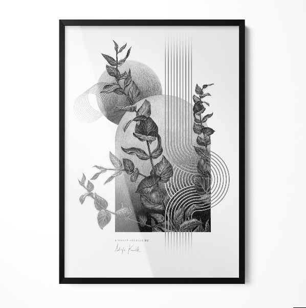 Sort Skifteramme 70x100 cm