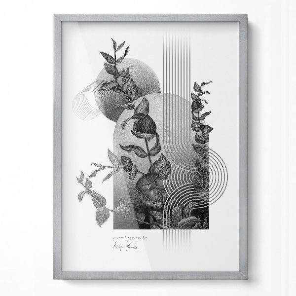 Sølv Enkel Billedramme 50x70 cm