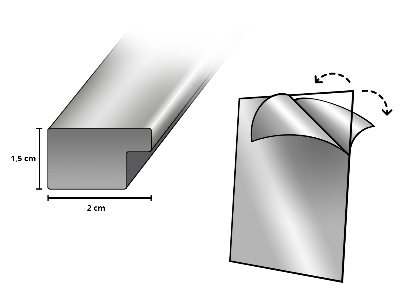 Guld Skifteramme 20x30 cm