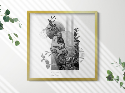 Guld Væghængt Fotoramme 50x50 cm