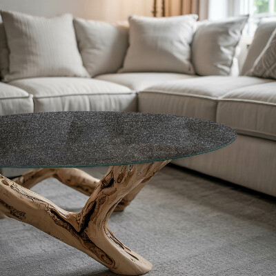 Glas bordplade med tryk Motiv med stenstruktur