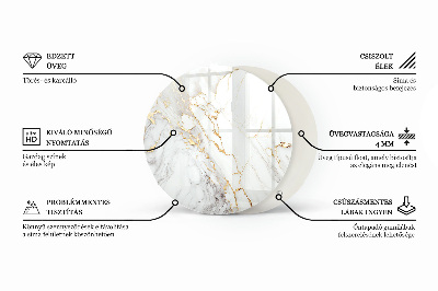 Glas bordplade med tryk Naturtræets charme