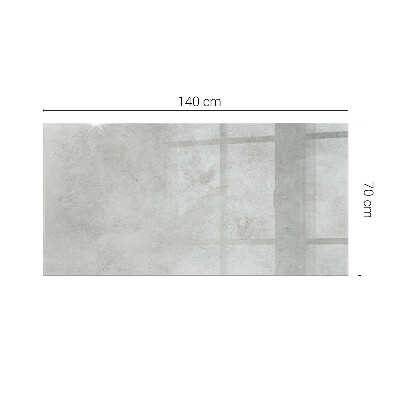 Rektangulær glas bordplade med tryk Ridser på betonoverfladen