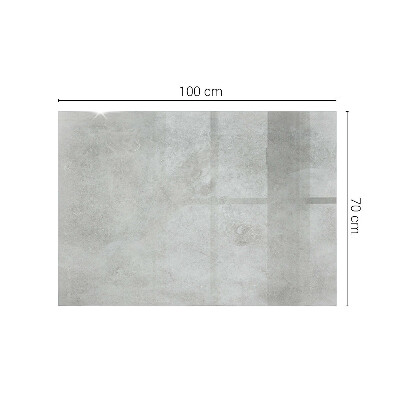 Rektangulær glas bordplade med tryk Ridser på betonoverfladen