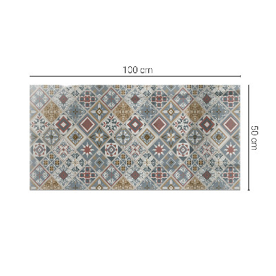 Dekorativ glas bordplade med tryk Dekorative mosaikker med detaljer