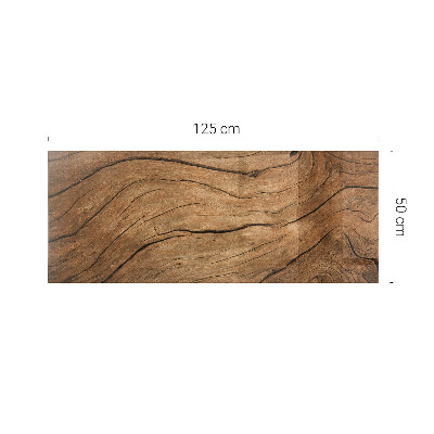 Rektangulær glas bordplade Stilfuldt skovmotiv