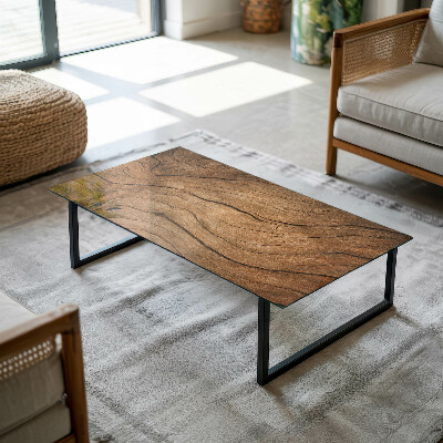 Rektangulær glas bordplade Stilfuldt skovmotiv