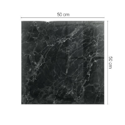 Rektangulær glas bordplade med tryk Marmor med fine årer