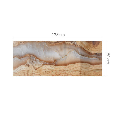 Dekorativ glas bordplade med tryk Træ i harmoni med harpiks