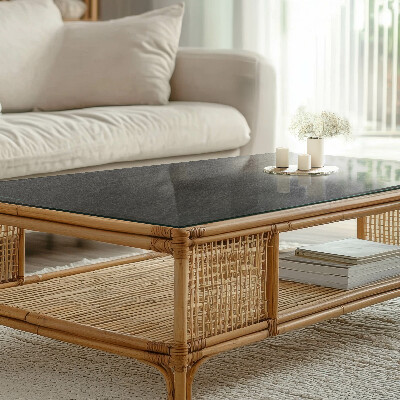 Dekorativ glas bordplade med tryk Motiv med stenstruktur