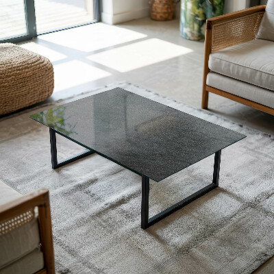 Dekorativ glas bordplade med tryk Motiv med stenstruktur