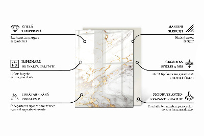 Dekorativ glas bordplade med tryk Naturtræets charme