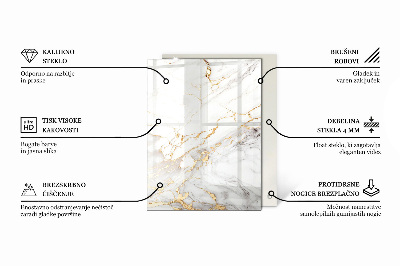 Dekorativ glas bordplade med tryk Naturtræets charme