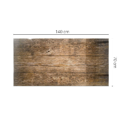 Rektangulær glas bordplade Økologisk træstruktur