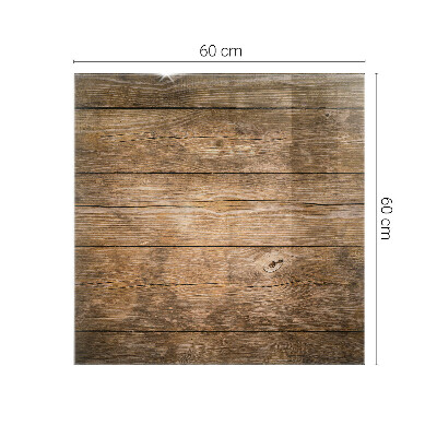 Rektangulær glas bordplade Økologisk træstruktur