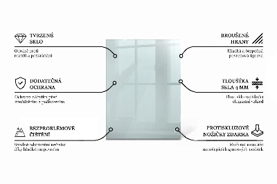Rektangulær glas bordplade gennemsigtig