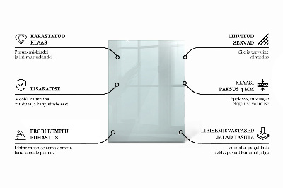Rektangulær glas bordplade gennemsigtig