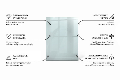 Rektangulær glas bordplade gennemsigtig