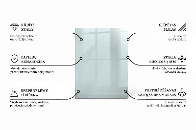 Rektangulær glas bordplade gennemsigtig