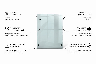 Rektangulær glas bordplade gennemsigtig